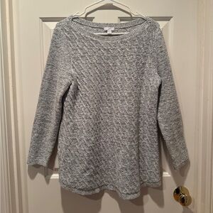 J.Jill Knit Gray Multi Sweater